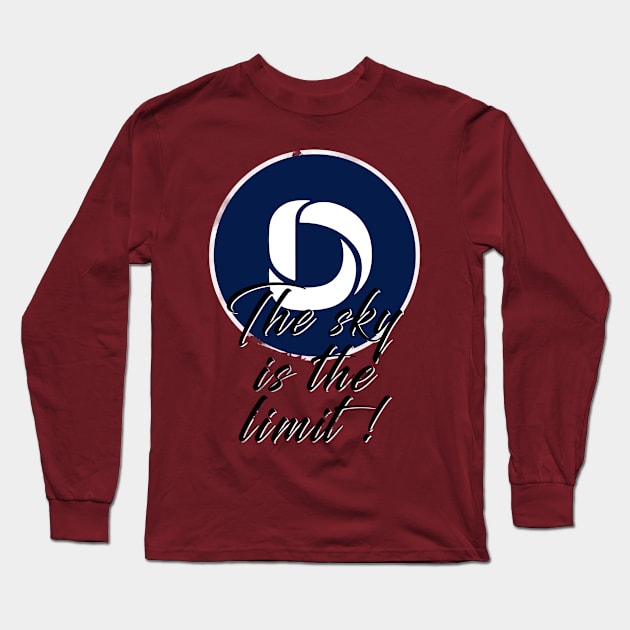 The Sky Is The Limit. Dascoin Edition. Long Sleeve T-Shirt by CryptoTextile